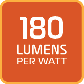 180 Lumes per Watt