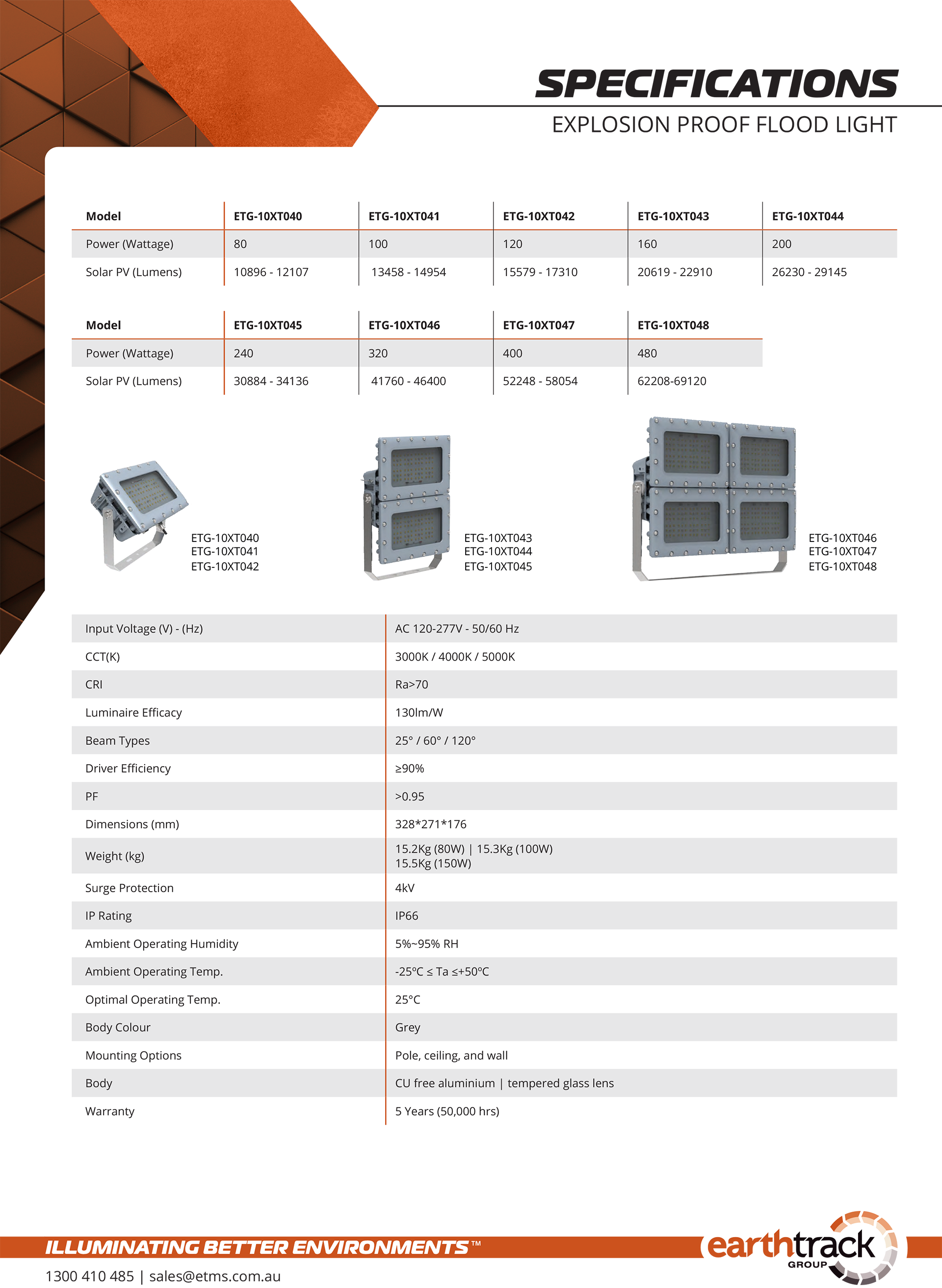 Product Specifications